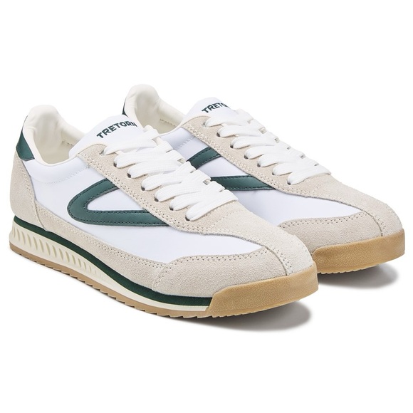 NEW!! Tretorn Women’s Rawlins Grey and Green Sneakers Size 8 - Picture 3 of 6